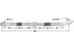 Przewód hamulcowy elastyczny BORG & BECK BBH6880