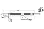 Przewód hamulcowy elastyczny BORG & BECK BBH6972