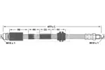Przewód hamulcowy elastyczny BORG & BECK BBH6985