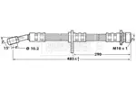 Przewód hamulcowy elastyczny BORG & BECK BBH7019