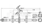 Przewód hamulcowy elastyczny BORG & BECK BBH7087
