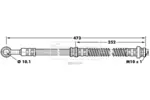 Przewód hamulcowy elastyczny BORG & BECK BBH7109