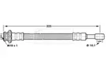 Przewód hamulcowy elastyczny BORG & BECK BBH7168