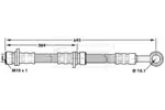 Przewód hamulcowy elastyczny BORG & BECK BBH7180