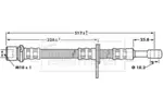 Przewód hamulcowy elastyczny BORG & BECK BBH7202