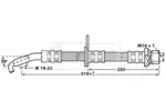 Przewód hamulcowy elastyczny BORG & BECK BBH7216