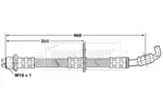 Przewód hamulcowy elastyczny BORG & BECK BBH7264