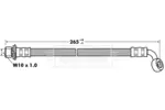 Przewód hamulcowy elastyczny BORG & BECK BBH7281