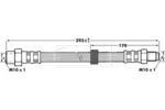 Przewód hamulcowy elastyczny BORG & BECK BBH7294
