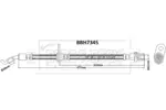 Przewód hamulcowy elastyczny BORG & BECK BBH7345