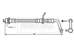 Przewód hamulcowy elastyczny BORG & BECK BBH7348