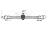 Przewód hamulcowy elastyczny BORG & BECK BBH7468