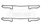Zestaw akcesoriów klocków hamulcowych BORG & BECK BBK1179