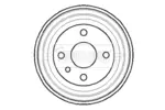 Bęben hamulcowy BORG & BECK BBR7042