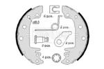 Szczęki hamulcowe - komplet BORG & BECK BBS6086
