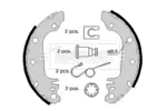 Szczęki hamulcowe - komplet BORG & BECK BBS6156