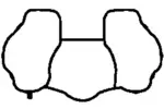 Uszczelka kolektora dolotowego BGA MG8537