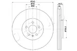 Tarcza hamulcowa JAPKO 600912 (Oś przednia)