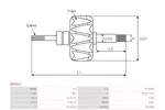 Wirnik,alternator AS-PL AR0014 - fot.2