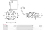 Mocowanie, szczotki węglowe AS-PL SBH5009P - fot.2