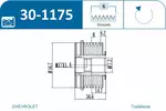 Sprzęgło jednokierunkowe alternatora IJS GROUP 30-1175
