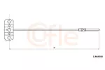 Linka hamulca postojowego COFLE 92.1.MA010