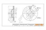 Tarcza hamulcowa DR!VE+ DP1010.11.1192 (Oś przednia)