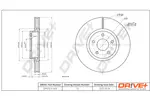 Tarcza hamulcowa DR!VE+ DP1010.11.1616 (Oś przednia)