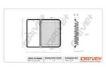 Filtr powietrza DR!VE+ DP1110.10.0316