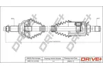 Wał napędowy - półoś DR!VE+ DP2110.10.0125
