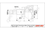 Przegub napędowy - kompletny DR!VE+ DP2110.10.1078 (Od strony koła)