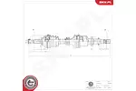 Wał napędowy - półoś ESEN SKV 40SKV256