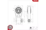 Poduszka silnika ESEN SKV 75SKV073 (Z tyłu)