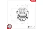 Poduszka silnika ESEN SKV 75SKV139 (Z przodu)