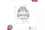 Poduszka silnika ESEN SKV 75SKV214 (Z przodu)