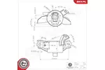 Poduszka silnika ESEN SKV 75SKV274 (Z lewej)