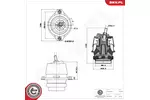 Poduszka silnika ESEN SKV 75SKV303 (Z przodu po prawej)