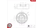 Poduszka silnika ESEN SKV 75SKV308 (Na dole)