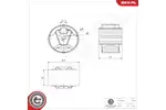 Poduszka silnika ESEN SKV 75SKV342 (Z tyłu)