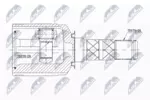 Przegub napędowy - kompletny NTY NPW-SB-013 (Oś przednia) - fot.2