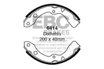 Szczęki hamulcowe - komplet EBC BRAKES 6414 (Oś przednia)