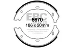 Szczęki hamulcowe - komplet EBC BRAKES 6670 (Oś tylna)