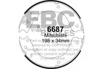 Zestaw szczęk hamulcowych EBC 6687