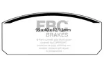 Klocki hamulcowe - komplet EBC BRAKES DP110 (Oś przednia)