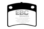Zestaw klocków hamulcowych, hamulce tarczowe EBC DP367 (Oś przednia)