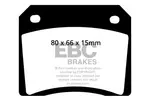 Klocki hamulcowe - komplet EBC BRAKES DP4101R (Oś tylna)