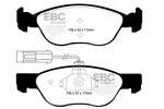 Klocki hamulcowe - komplet EBC BRAKES DP21060/2 (Oś przednia)