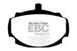 Klocki hamulcowe - komplet EBC BRAKES DP4107R (Oś przednia)