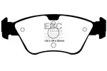 Klocki hamulcowe - komplet EBC BRAKES DP41075R (Oś przednia)