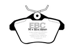 Klocki hamulcowe - komplet EBC BRAKES DP41096R (Oś tylna)